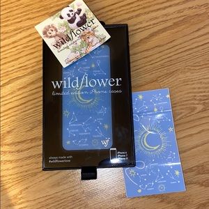 Wild flower case new with stickers